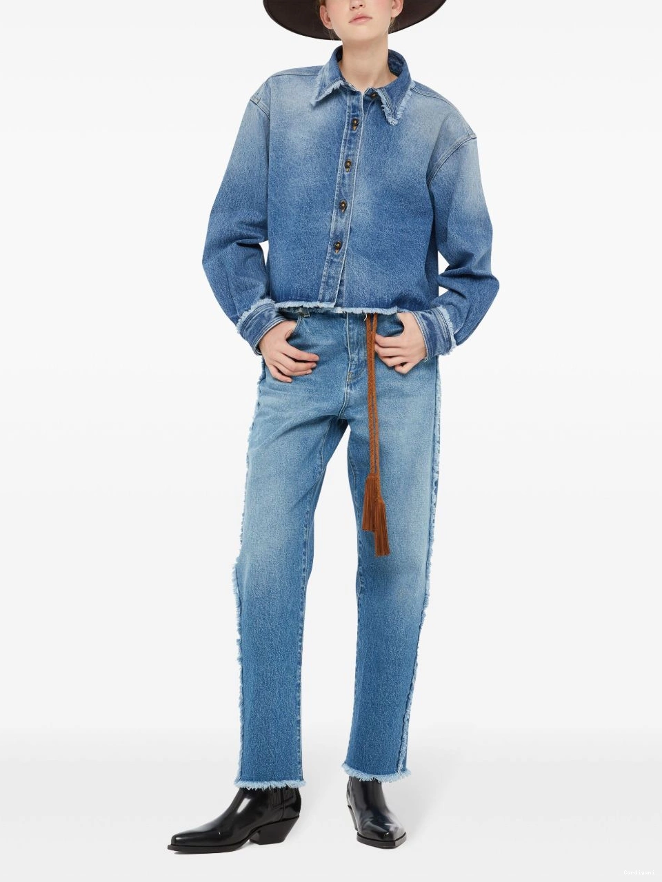 Affordable straight jeans Alanui Women fringed 0804